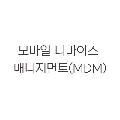 모바일-디바이스-매니지먼트(MDM)